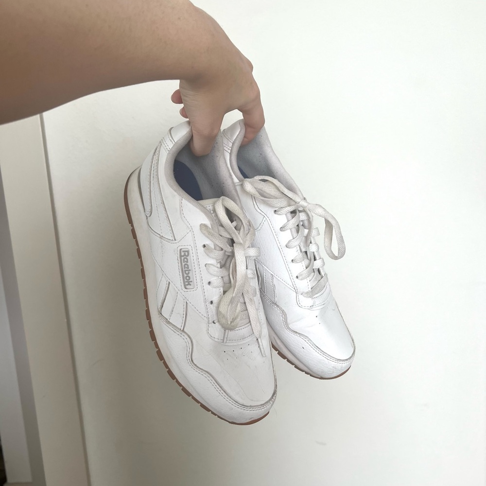 Reebok white sneakers